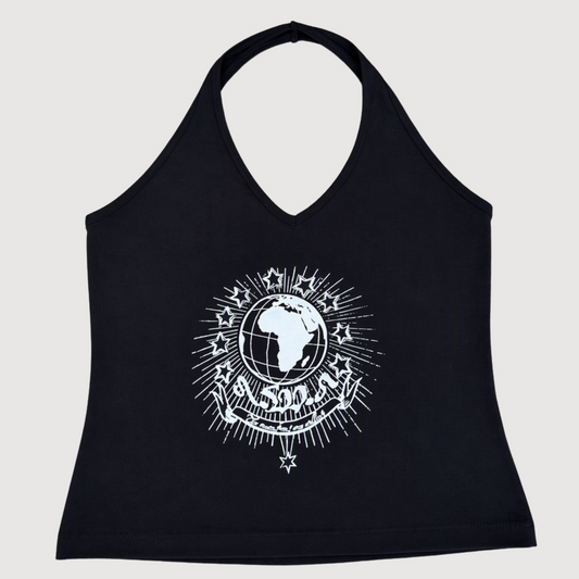 WAHENGA Halter Top – Black